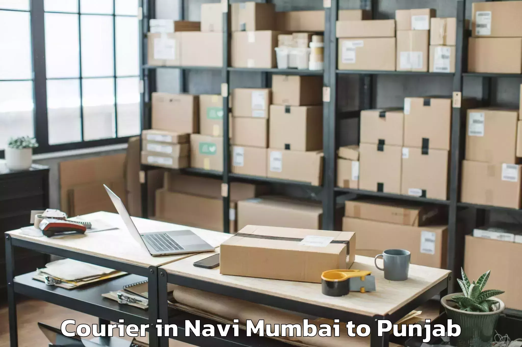 Top Navi Mumbai to Barnala Courier Available